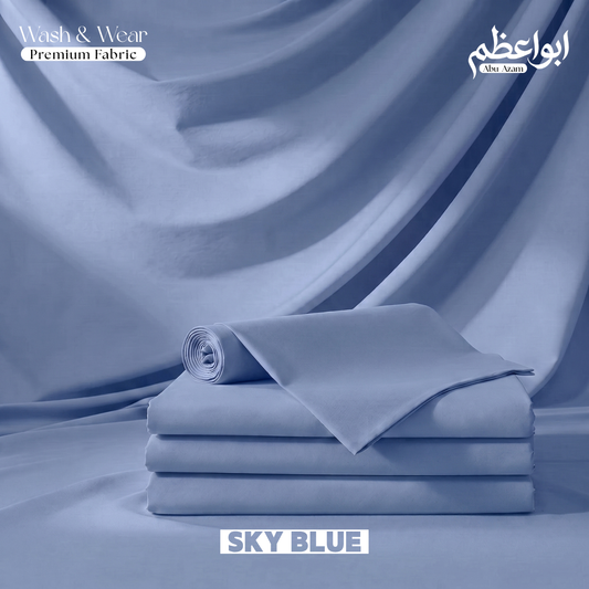 Premium Wash & Wear - Sky Blue