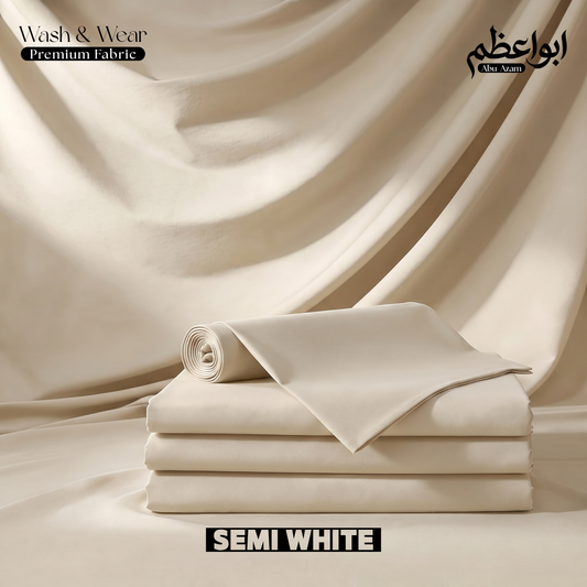 Premium Wash & Wear - Semi White